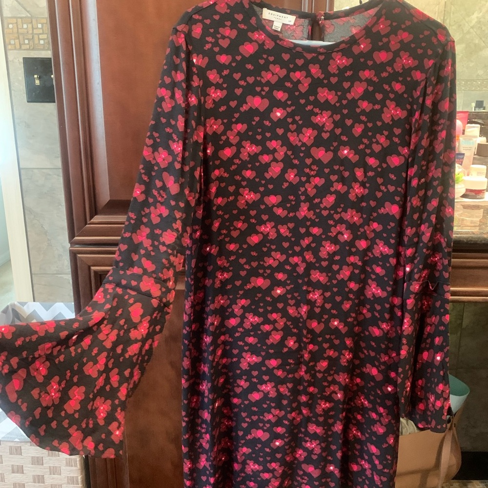equipment femme flared sleeves dress